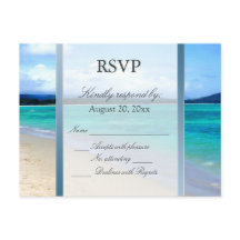 RSVP Destination Wedding Postcard