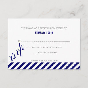 RSVP   Diagonally Card