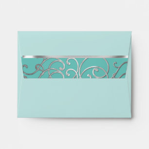 RSVP Elegant Choose Colours Silver Filigree Envelope