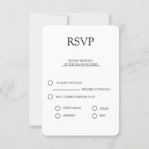 rsvp élégant mariage invitation bundle simple