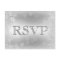 RSVP Elegant Silver Faux Glitter