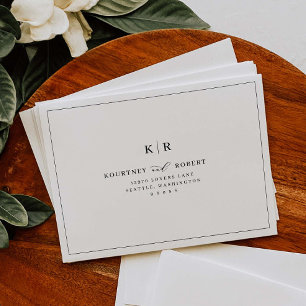 RSVP Elegant Wedding Pre-Addressed Envelopes K221