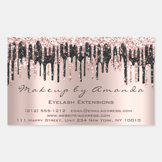 RSVP  Extension Makeup Beauty Salon Microblading Sticker (Front)