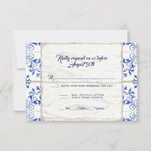 RSVP Farmhouse Farm Lapis Blue White Wood Rustic