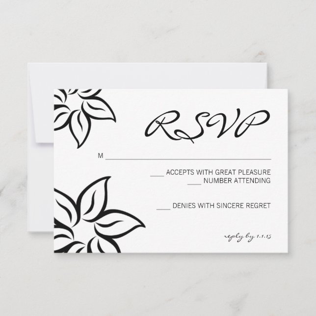 RSVP | Fleurs |blanc (Devant)