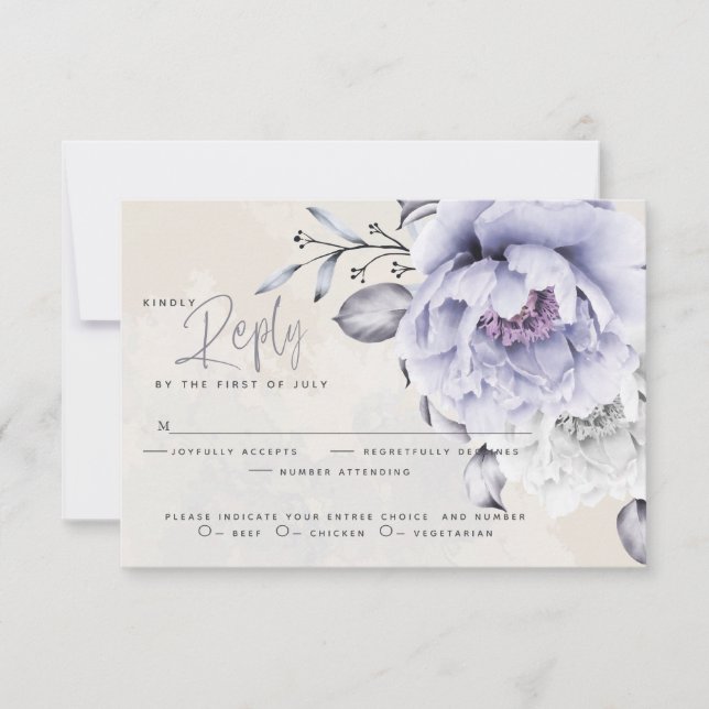RSVP | Floral de Lilac rustique et d'Albâtre (Devant)