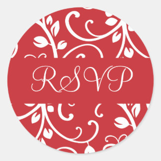 RSVP Floral Vine Envelope Sticker Seal