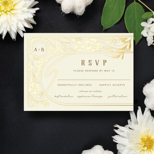 RSVP Foil Art Nouveau Arch (Creator Uploaded)