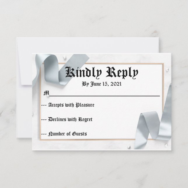 RSVP for Wedding Card (Front)