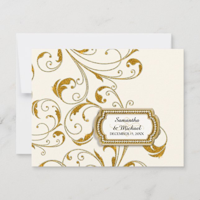 RSVP Glam Old Hollywood Regency Black Cravate Even (Devant)