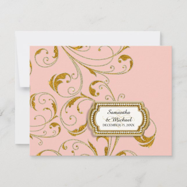 RSVP Glam Old Hollywood Regency Black Tie Event (Front)