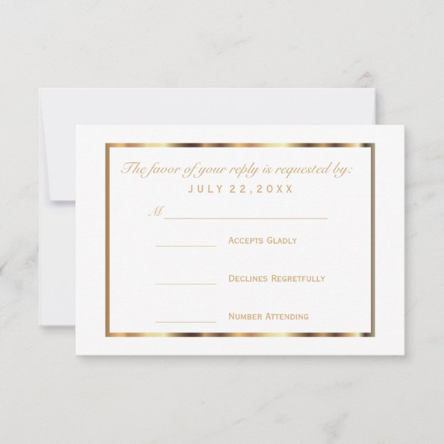 RSVP Gold et White (Devant)