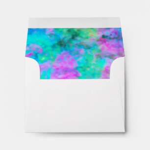 RSVP Gold Star Abstract Design Blue Envelope