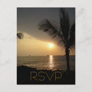 RSVP Guest Response Entree Choice Invitation Postcard