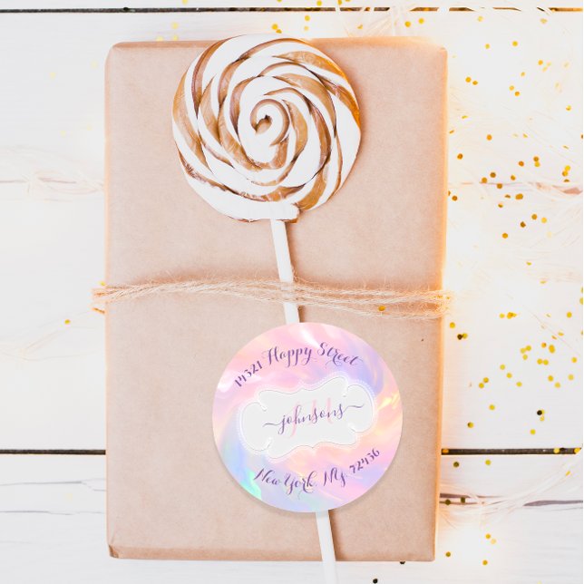 RSVP Holographic Return Address Label Monogram (RSVP Holographic Return Address Label Monogram)