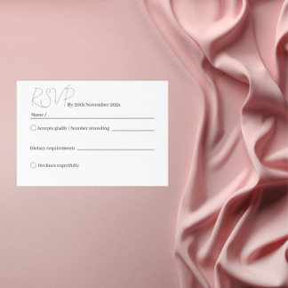 RSVP In Style: Minimalist Elegance Card