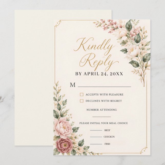 RSVP INVITATION (Front/Back)