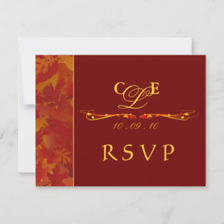 RSVP - Invitations de mariage d'automne