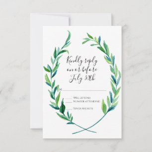 RSVP Laurel Wreath Olive Leaf Branch Modern Simple