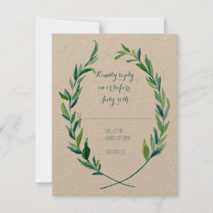 RSVP Laurel Wreath Olive Leaf Branche Moderne Simp