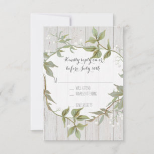 RSVP Laurel Wreath Rustic Country Foliage Bois