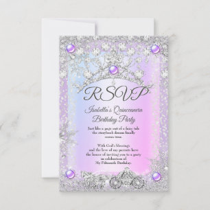 RSVP Lavender violet Quinceanera - Carrières d'hiv