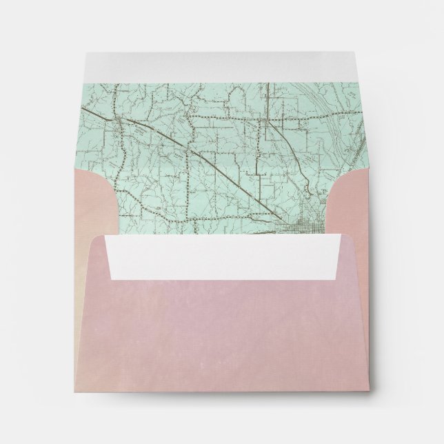 RSVP Map Envelope Pink (Back (Bottom))