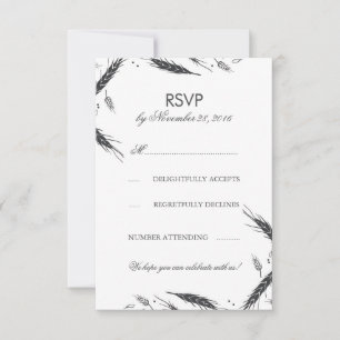 RSVP Mariage Automnal Blé