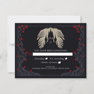 RSVP Mariage Château Floral Gothique