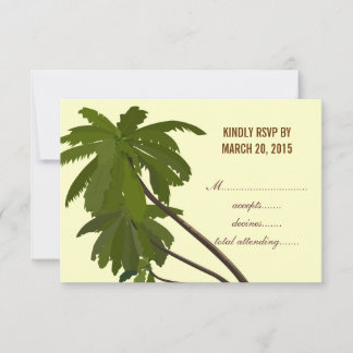 RSVP Mariage Tropical Palmiers