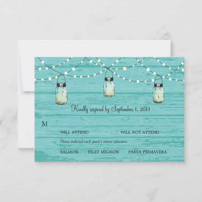RSVP Mason Jar Mariage (Devant)