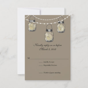 RSVP Mason Jar Wedding