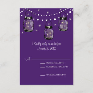 RSVP Mason Jar Wedding