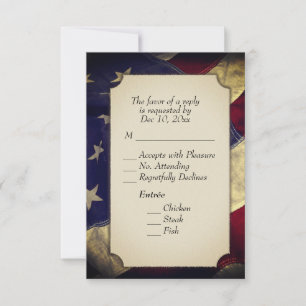 RSVP militaire avec choix de menu