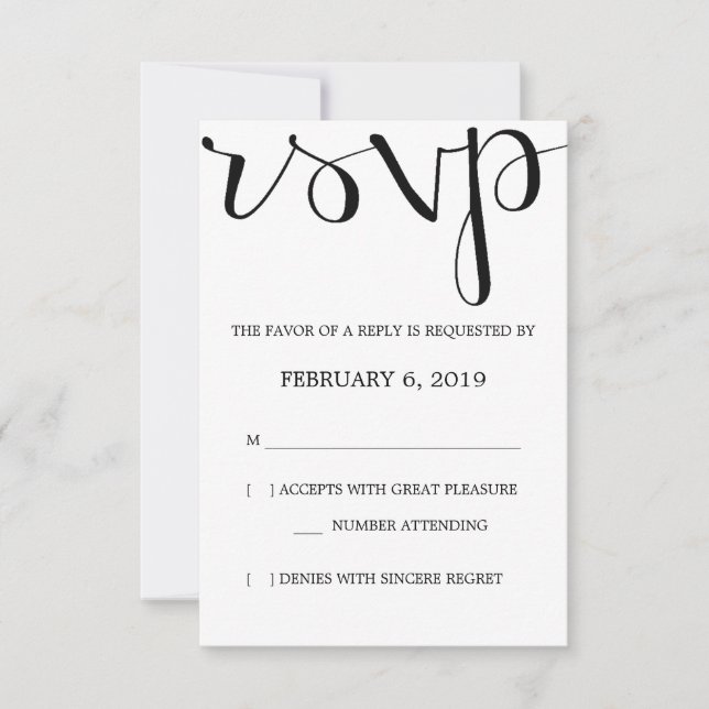 RSVP | Mod Pen Card (Front)