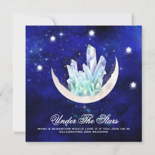 *~* RSVP MOON STARS CRYSTAL Website  AR14 Wedding Invitation