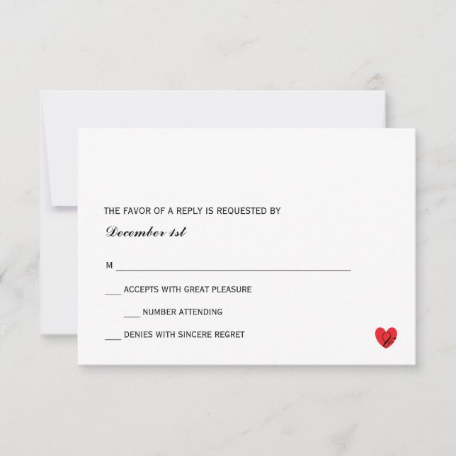 RSVP | mr. mrs. Card (Front)