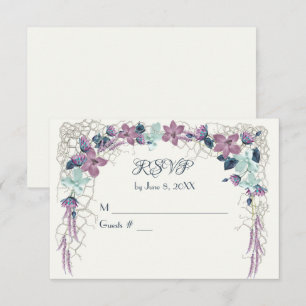RSVP Nautical Floral Arch Enclosure Card