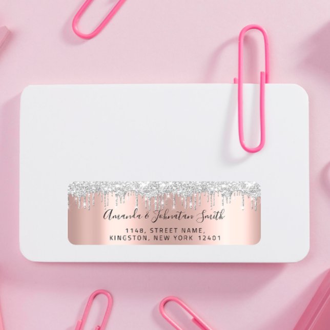 RSVP New Wedding Adress Silver Grey Drips Rose (Creator Uploaded)