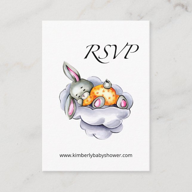 RSVP Online Little Bunny Baby Shower  Enclosure Ca (Front)