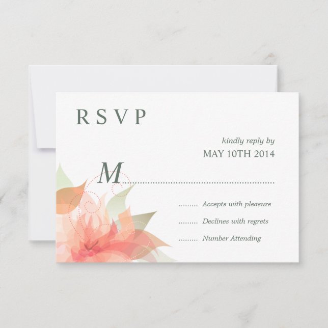 RSVP Orange Ice Floral 2 - Simple (Front)