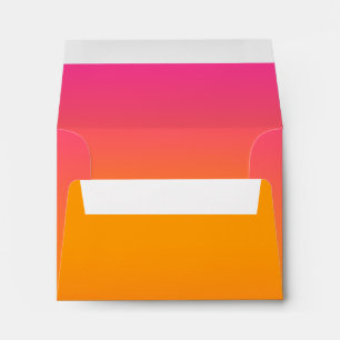 RSVP Orange to Pink Ombre avec Enveloppe Star