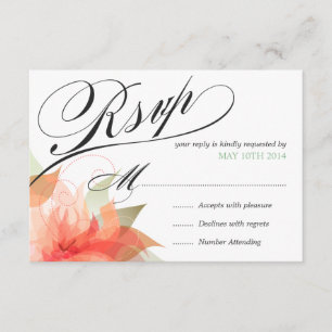 RSVP Peachy Orange Floral Deluxe 2-sided