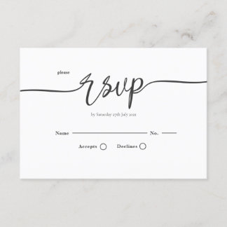 RSVP Postcard - Elegant