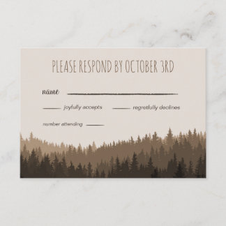 RSVP pour un Mariage rustique dans les montagnes