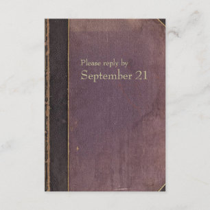 Rsvp pourpre vintage de livre