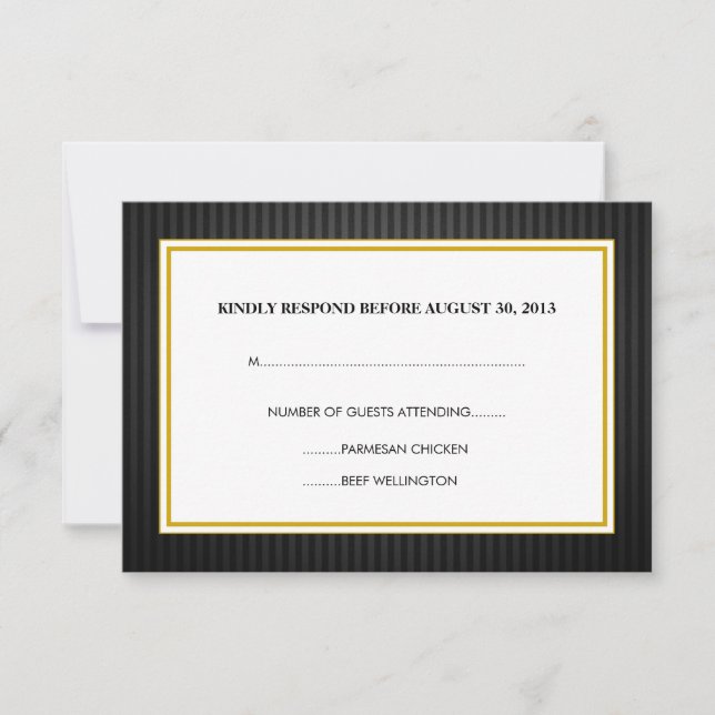 RSVP professionnel Black & Gold (Devant)