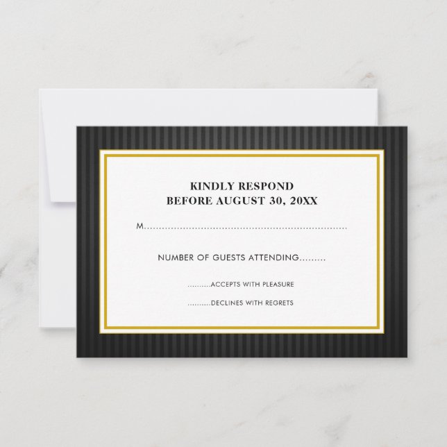 RSVP professionnel Black & Gold (Devant)