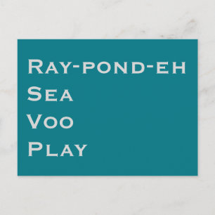 RSVP, Pronounced Invitation Postcard