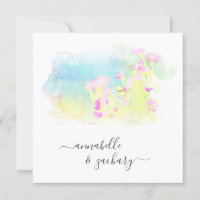 *~* RSVP QR AR15 Cherub Bird FLORAL Wedding